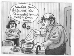 Bundestagswahl Opa